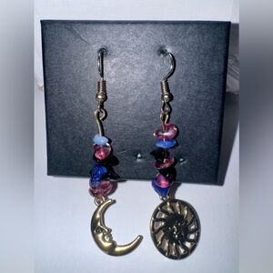 sun and moon earrings
